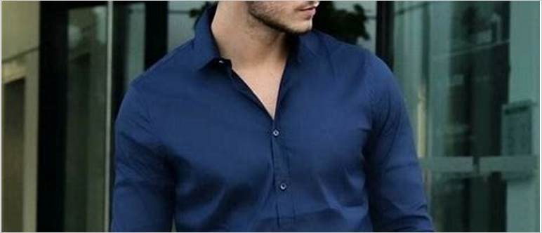 Navy blue shirt outfit